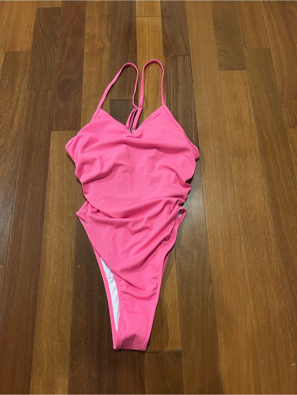 Swimall Hot Pink One-Piece Swimsuit size L NWT